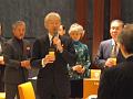008toast by Mr. Matsuzaki, chairman, Morinaga Food Co